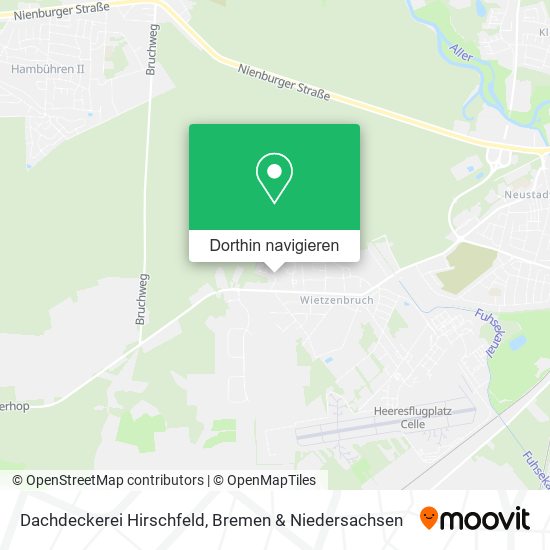 Dachdeckerei Hirschfeld Karte