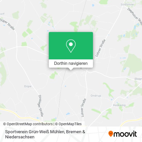 Sportverein Grün-Weiß Mühlen Karte