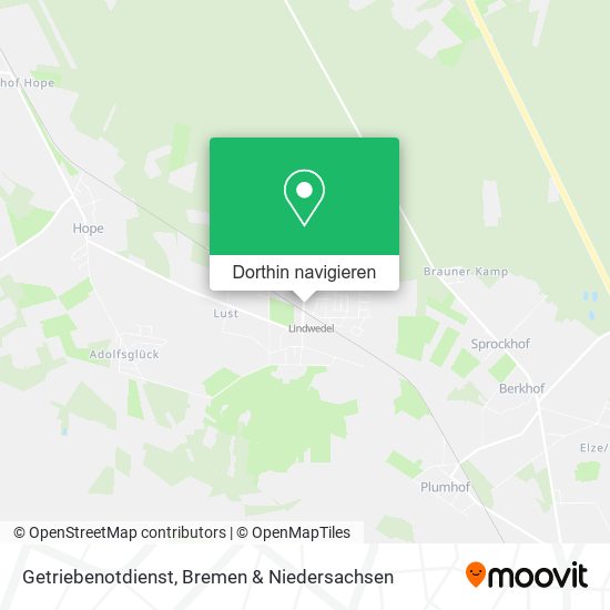 Getriebenotdienst Karte