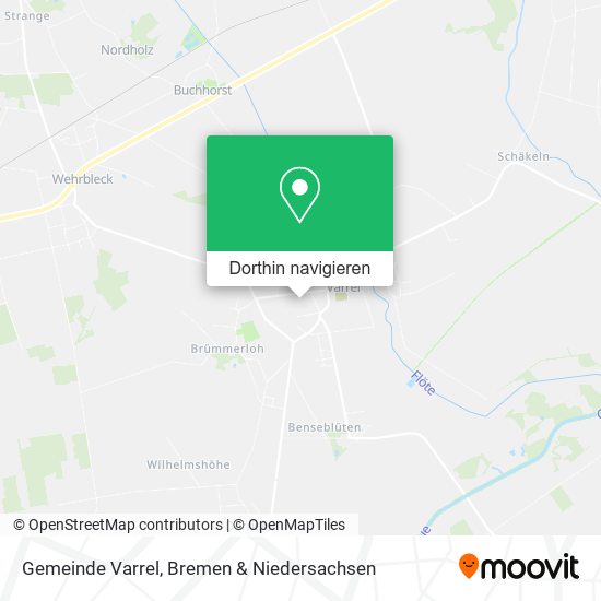 Gemeinde Varrel Karte