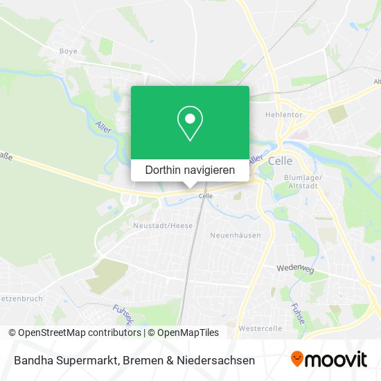 Bandha Supermarkt Karte