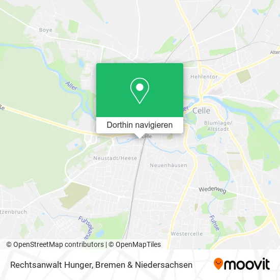 Rechtsanwalt Hunger Karte
