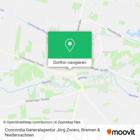 Concordia Generalagentur Jörg Zwiers Karte