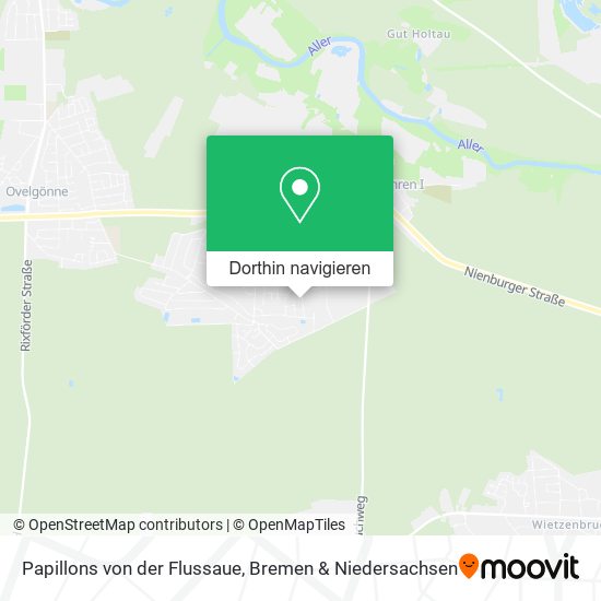 Papillons von der Flussaue Karte