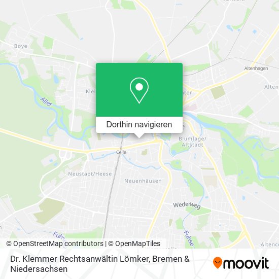 Dr. Klemmer Rechtsanwältin Lömker Karte