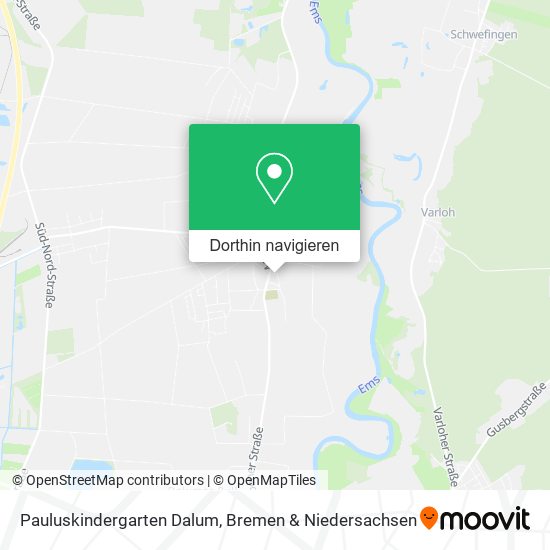 Pauluskindergarten Dalum Karte