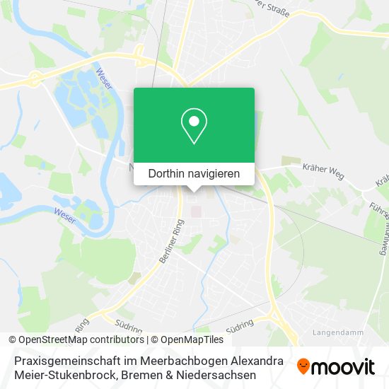 Praxisgemeinschaft im Meerbachbogen Alexandra Meier-Stukenbrock Karte