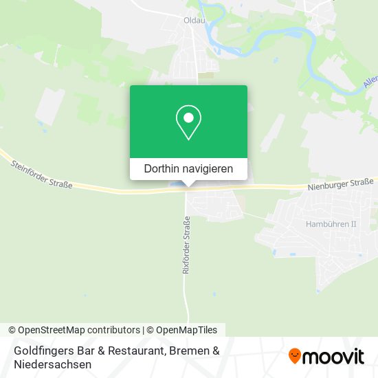 Goldfingers Bar & Restaurant Karte