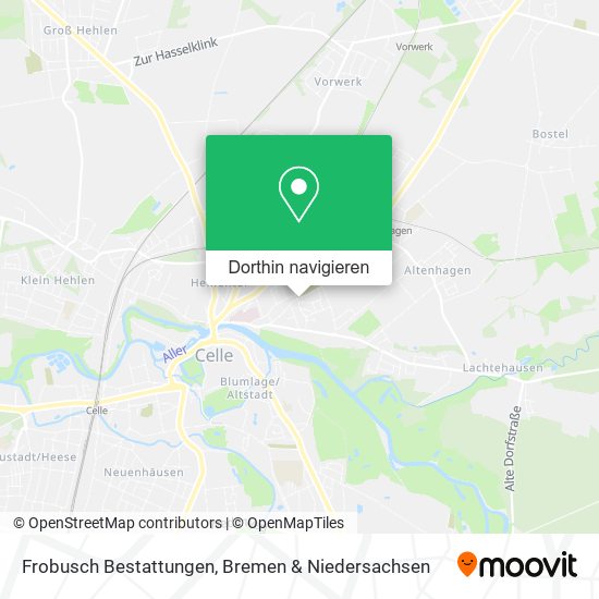 Frobusch Bestattungen Karte