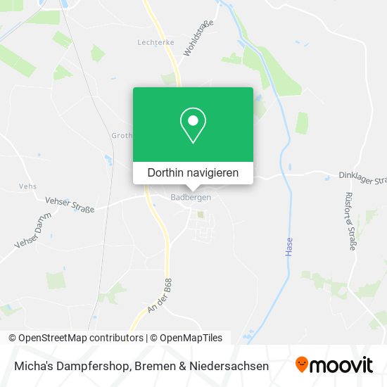 Micha's Dampfershop Karte