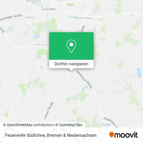 Feuerwehr Südlohne Karte