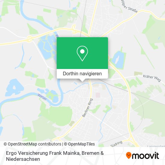 Ergo Versicherung Frank Mainka Karte