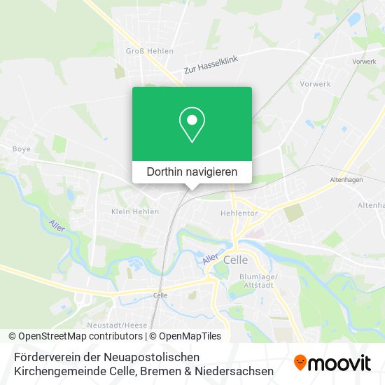 Förderverein der Neuapostolischen Kirchengemeinde Celle Karte