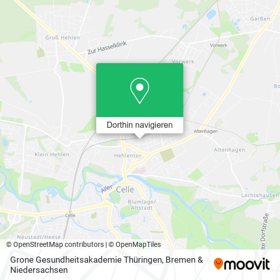 Grone Gesundheitsakademie Thüringen Karte