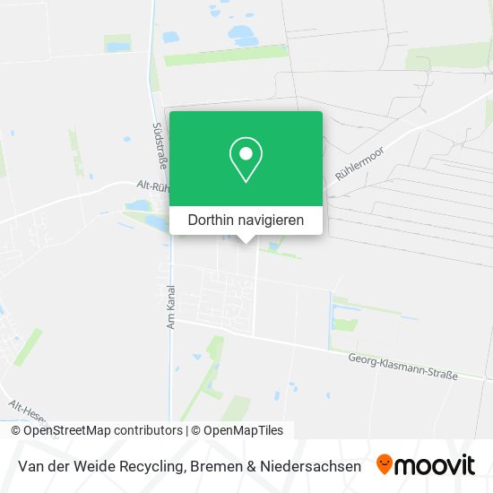 Van der Weide Recycling Karte