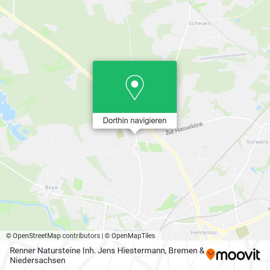 Renner Natursteine Inh. Jens Hiestermann Karte