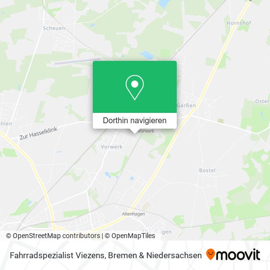 Fahrradspezialist Viezens Karte