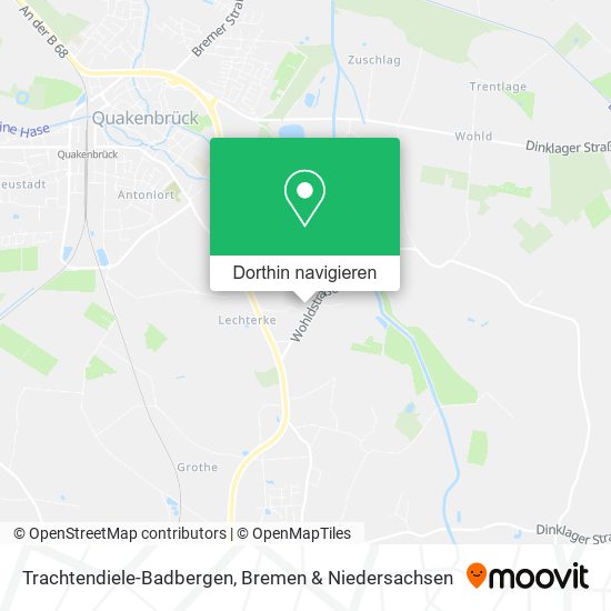 Trachtendiele-Badbergen Karte