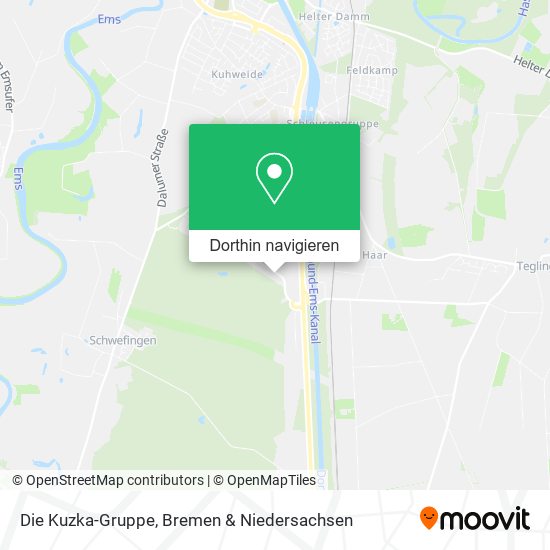 Die Kuzka-Gruppe Karte
