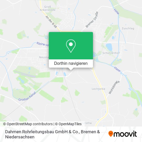 Dahmen Rohrleitungsbau GmbH & Co. Karte