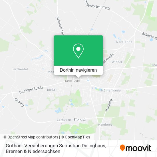 Gothaer Versicherungen Sebastian Dalinghaus Karte