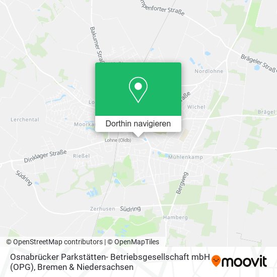 Osnabrücker Parkstätten- Betriebsgesellschaft mbH (OPG) Karte