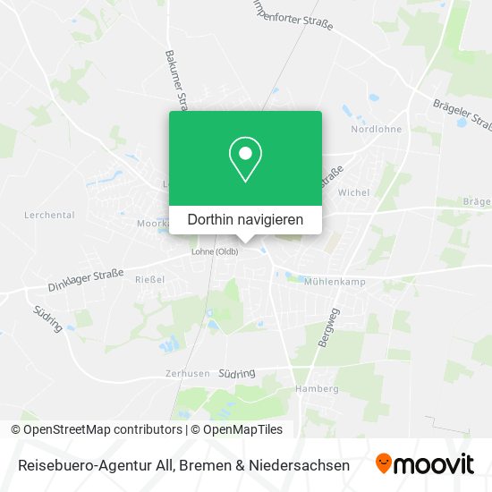 Reisebuero-Agentur All Karte