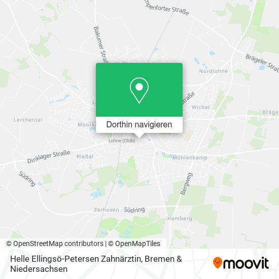 Helle Ellingsö-Petersen Zahnärztin Karte