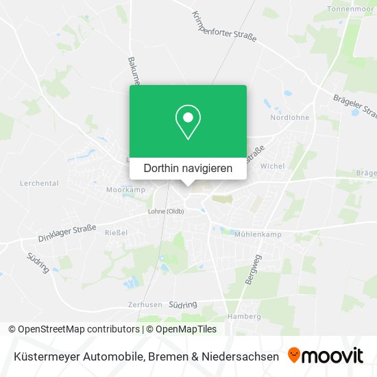 Küstermeyer Automobile Karte