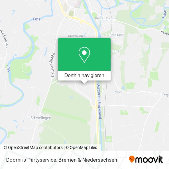 Doornii's Partyservice Karte