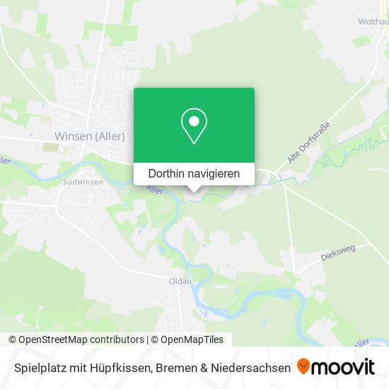 Spielplatz mit Hüpfkissen Karte