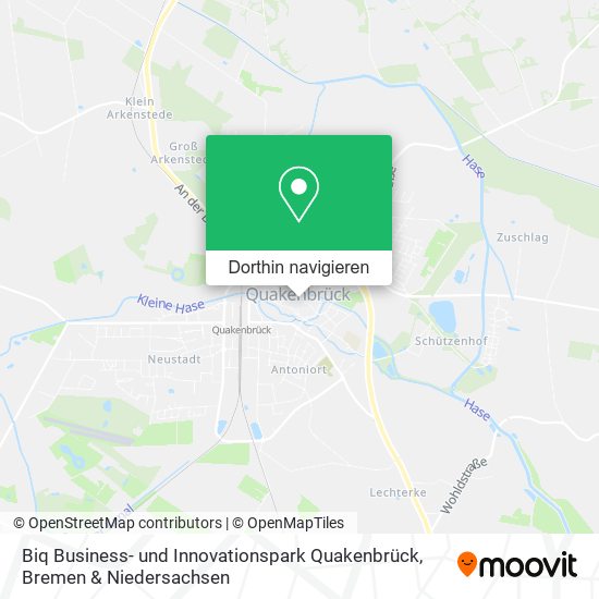 Biq Business- und Innovationspark Quakenbrück Karte