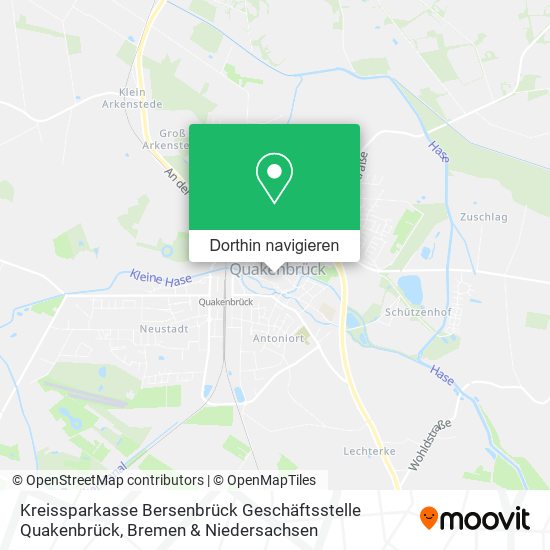 Kreissparkasse Bersenbrück Geschäftsstelle Quakenbrück Karte