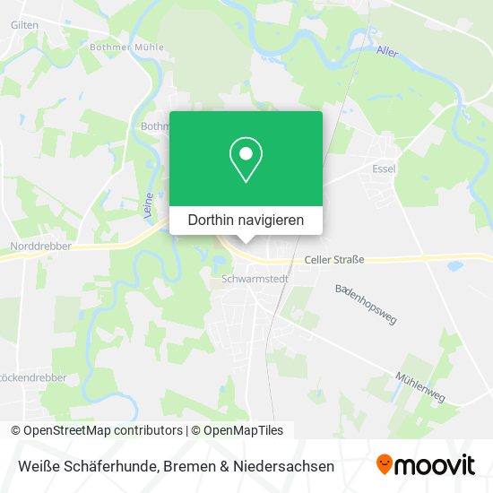 Weiße Schäferhunde Karte