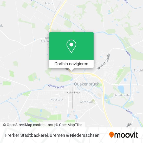 Frerker Stadtbäckerei Karte