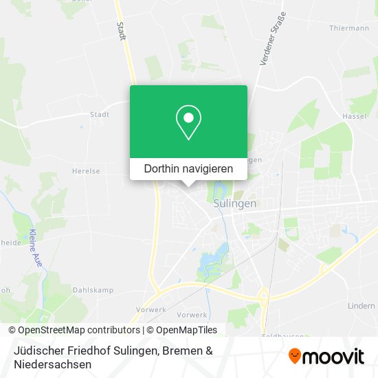 Jüdischer Friedhof Sulingen Karte