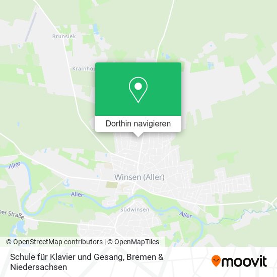 Schule für Klavier und Gesang Karte