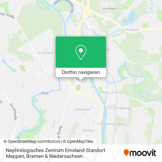 Nephrologisches Zentrum Emsland-Standort Meppen Karte