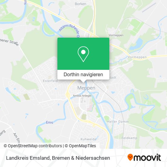 Landkreis Emsland Karte