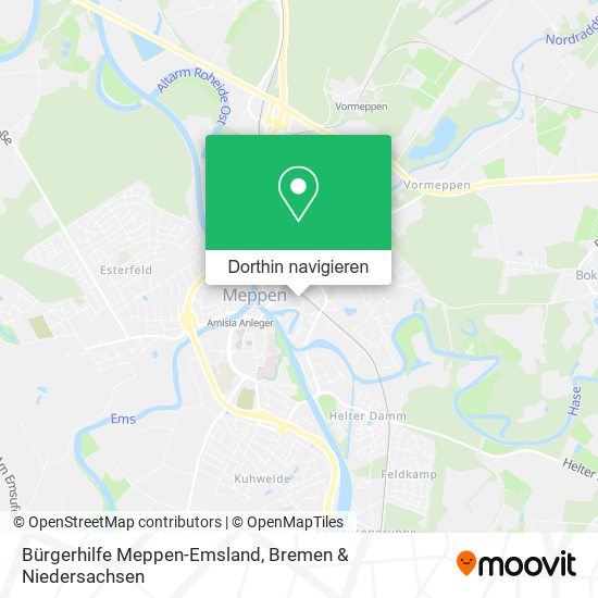 Bürgerhilfe Meppen-Emsland Karte