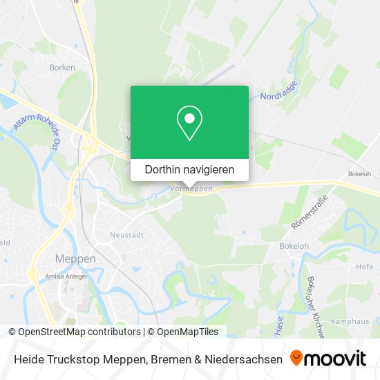 Heide Truckstop Meppen Karte