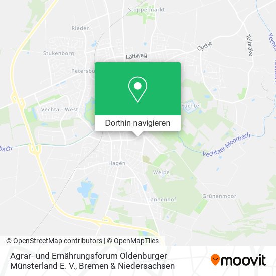 Agrar- und Ernährungsforum Oldenburger Münsterland E. V. Karte