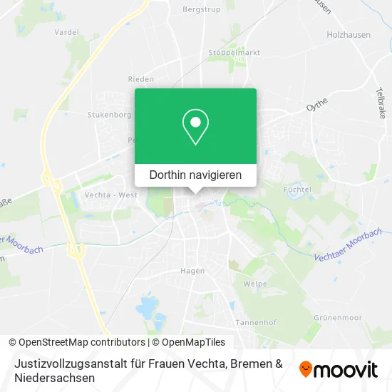 Justizvollzugsanstalt für Frauen Vechta Karte