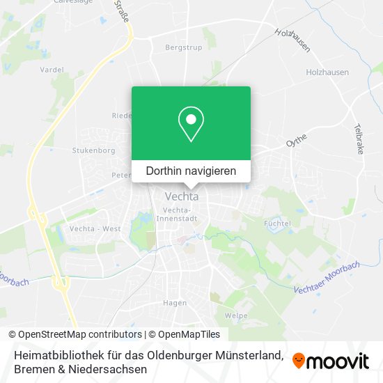 Heimatbibliothek für das Oldenburger Münsterland Karte
