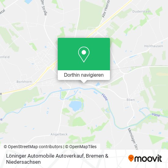 Löninger Automobile Autoverkauf Karte