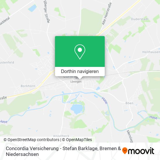 Concordia Versicherung - Stefan Barklage Karte