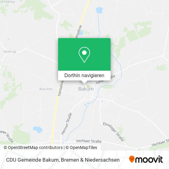 CDU Gemeinde Bakum Karte