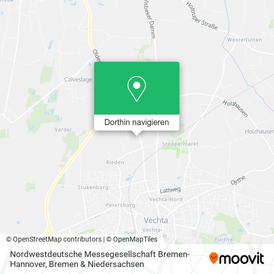 Nordwestdeutsche Messegesellschaft Bremen-Hannover Karte