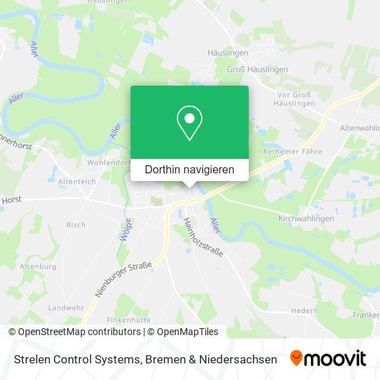 Strelen Control Systems Karte