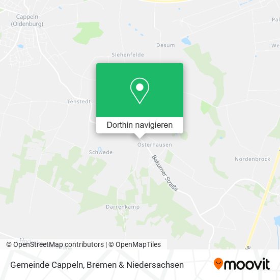 Gemeinde Cappeln Karte